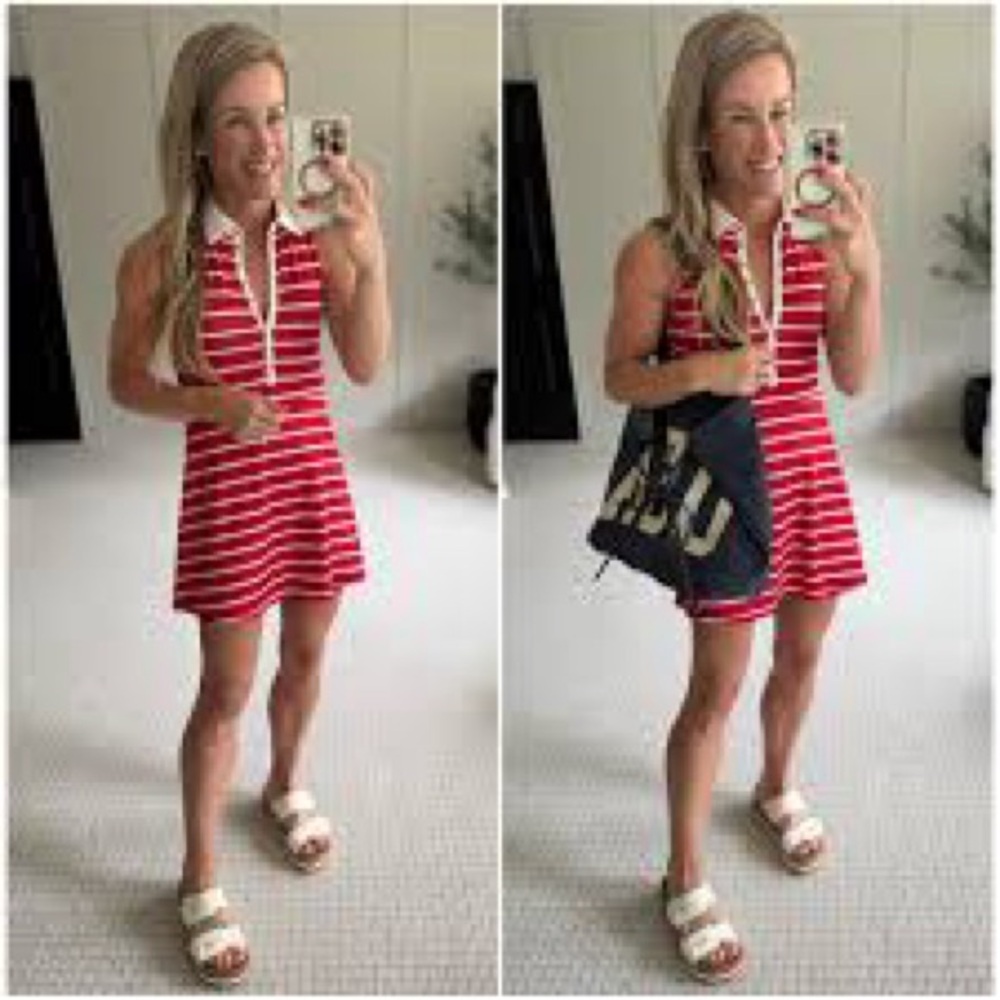 All In Motion - Women's Knit Polo Active Dress - All In Motion Red Red XS NWT - Picture 2 of 9